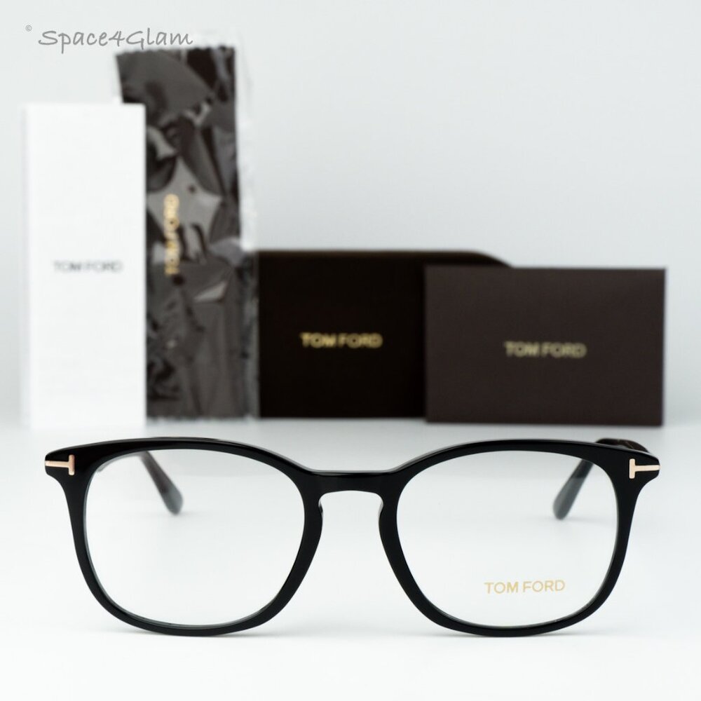 Tom Ford Women Eyeglasses Black Demo Square FT5505 001 NEW AUTHENTIC - Picture 3 of 10